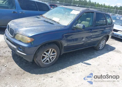 2004 BMW X5 3.0I z USA, uszkodzony, nr VIN 5UXFA13594LU45425